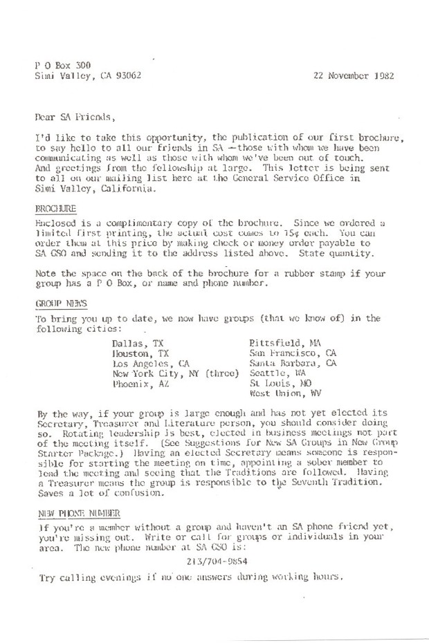 November 1982 ESSAY Cover