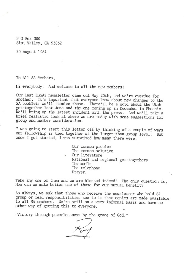 August 1984 ESSAY Cover