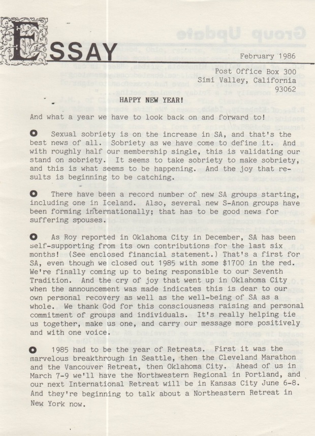 February 1986 ESSAY Cover