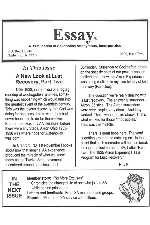 2000, Issue Two ESSAY Cover