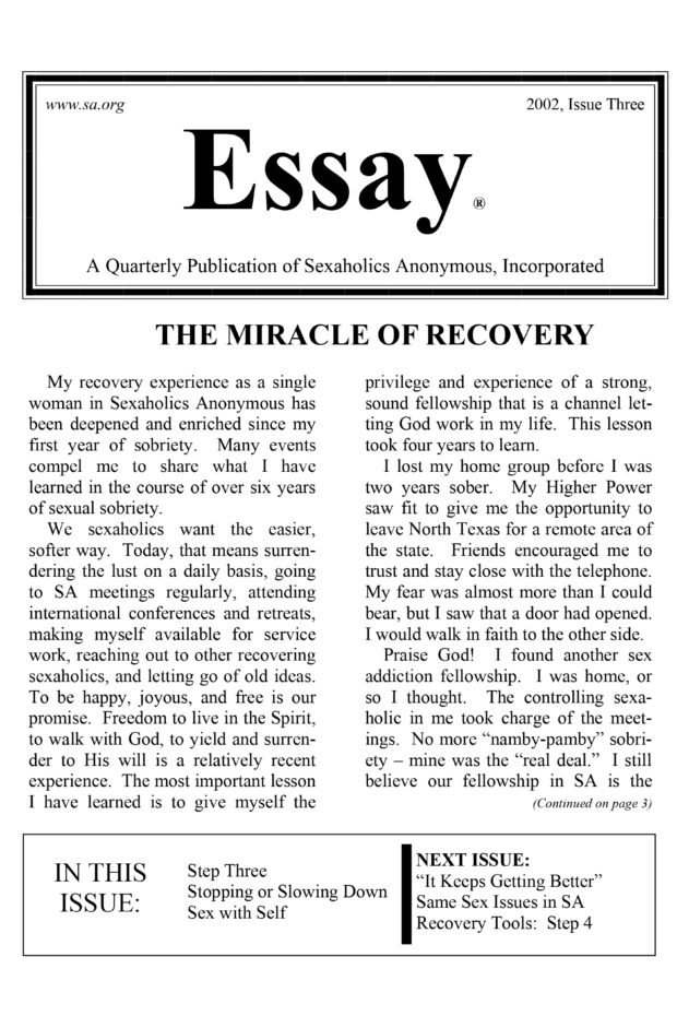 2002, Issue Three ESSAY Cover