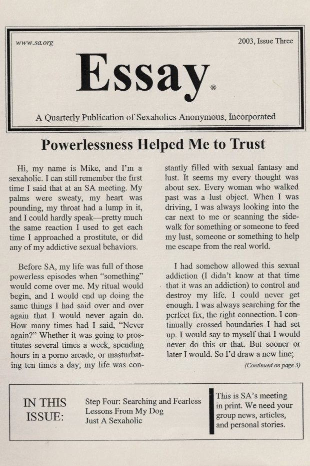 2003, Issue Three ESSAY Cover