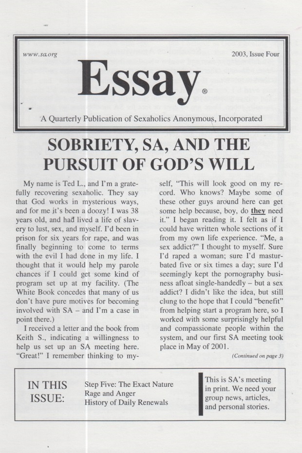 2003, Issue Four ESSAY Cover