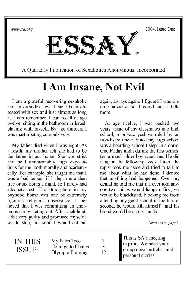 2004, Issue One ESSAY Cover