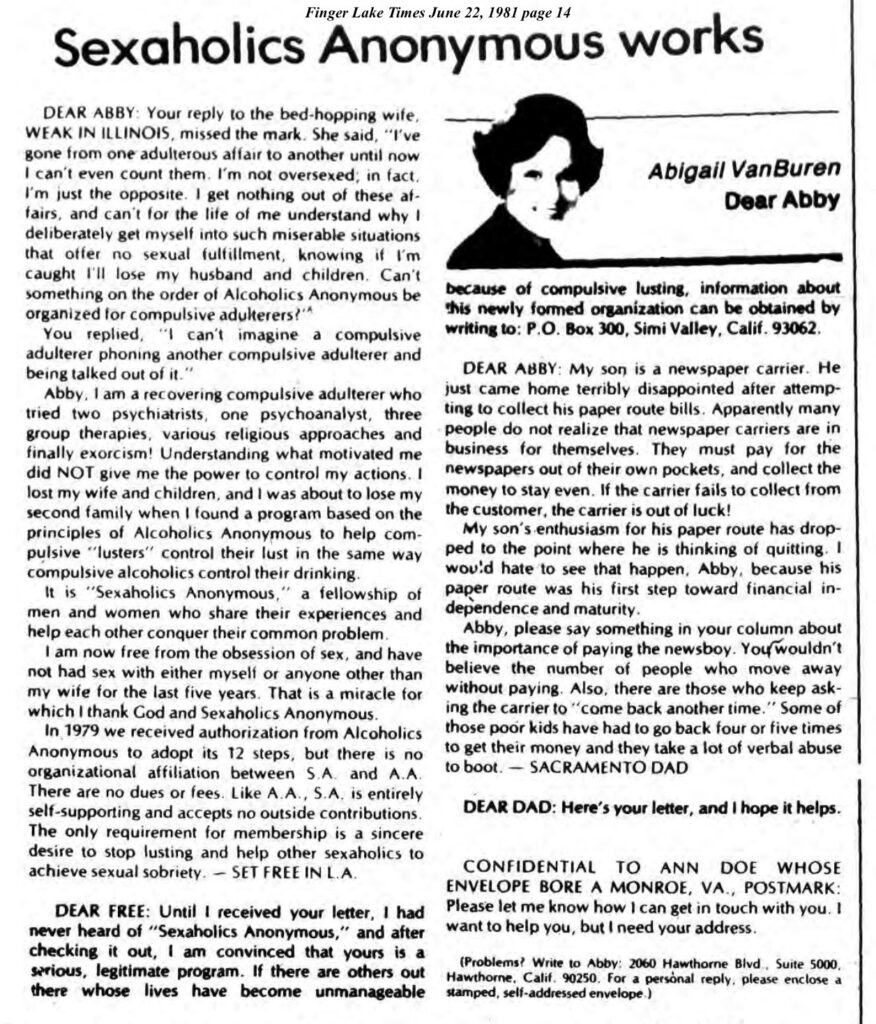 Dear Abby June 1981