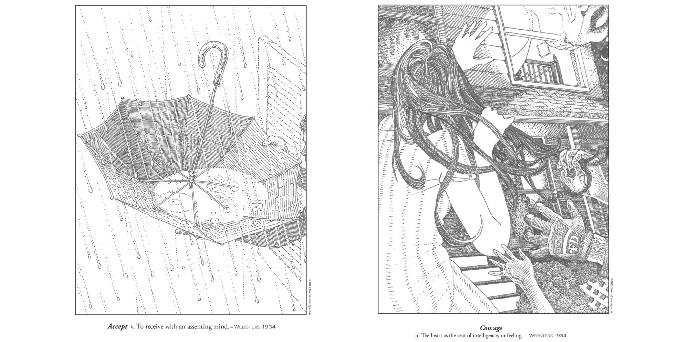 I Saw The Drawing Slowly Appear On The Page